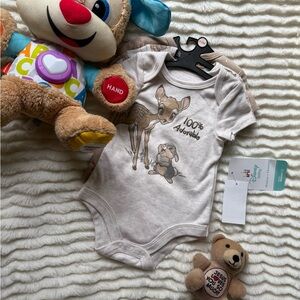 SET (3 piece) Disney Bambi Beige Baby Bodysuit
